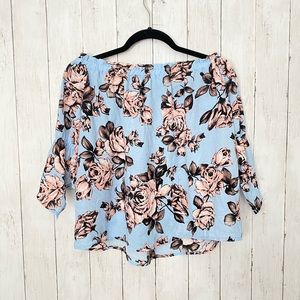 Flower loose fitted top
